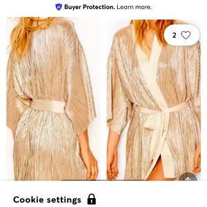 Victoria Secret gold kimono